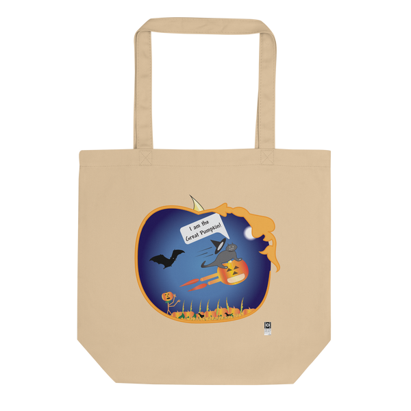 Eco Tote Bag, 100% organic cotton, the Great Pumpkin