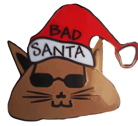 Enamel pin, Bad Santa