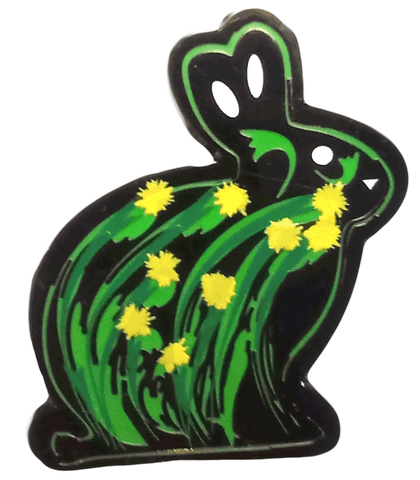 Black Rabbit Enamel Pin