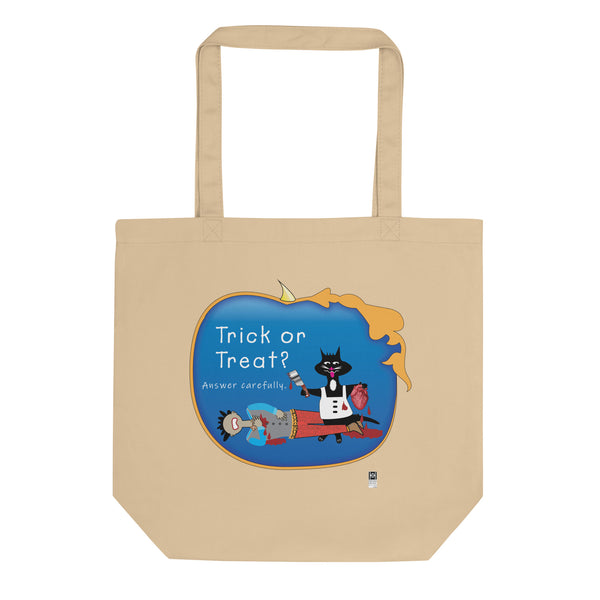 Halloween 2024 Eco-Tote Bag, Trick or treat, black or beige