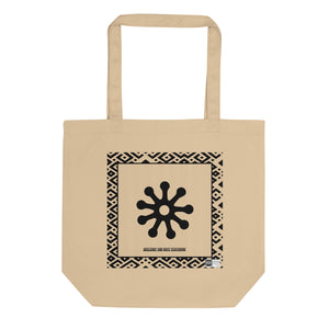 100% cotton Eco Tote Bag, featuring the Adinkra symbol for envy