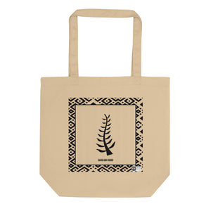 100% cotton Eco Tote Bag, featuring the Adinkra symbol for faith and trust