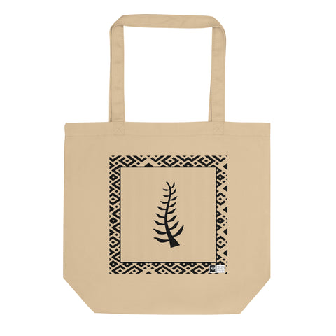 100% cotton Eco Tote Bag, featuring the Adinkra symbol for faith and trust, NO TEXT