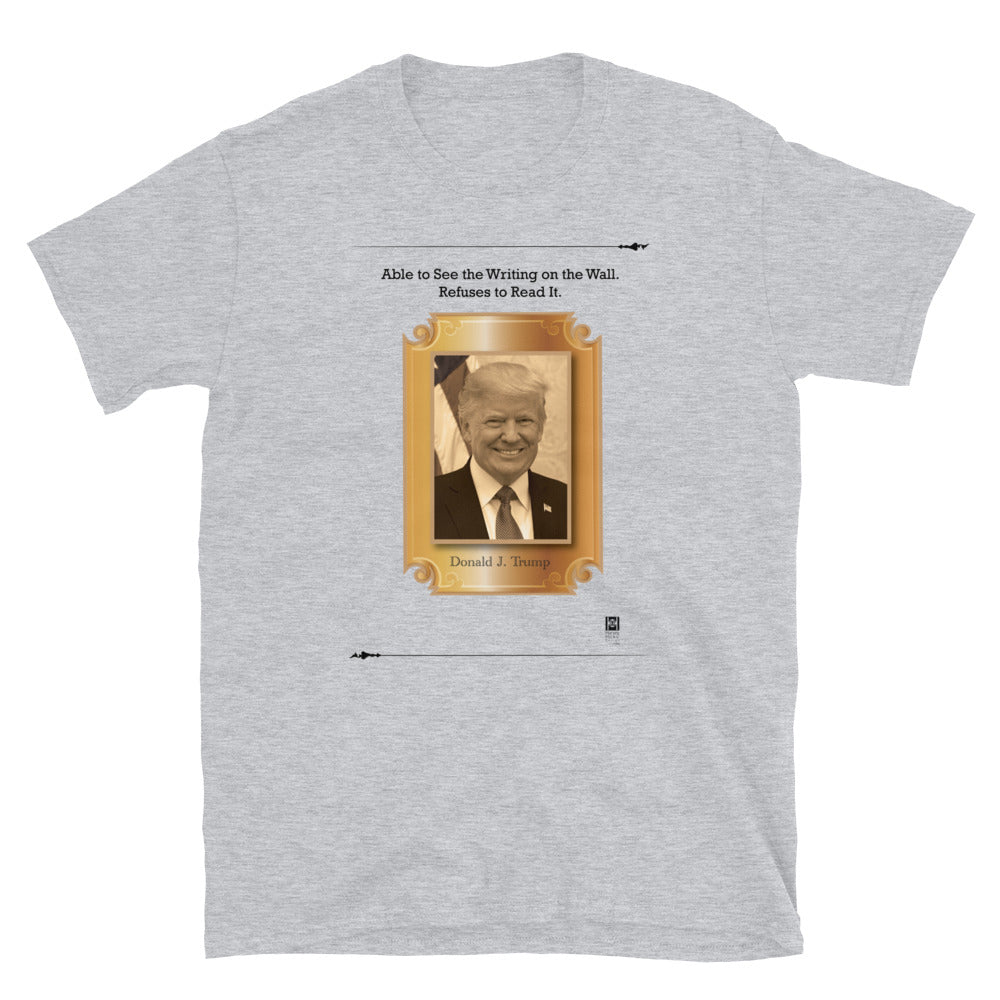 Donald J. Trump, Short-Sleeve Unisex T-Shirt, white or grey